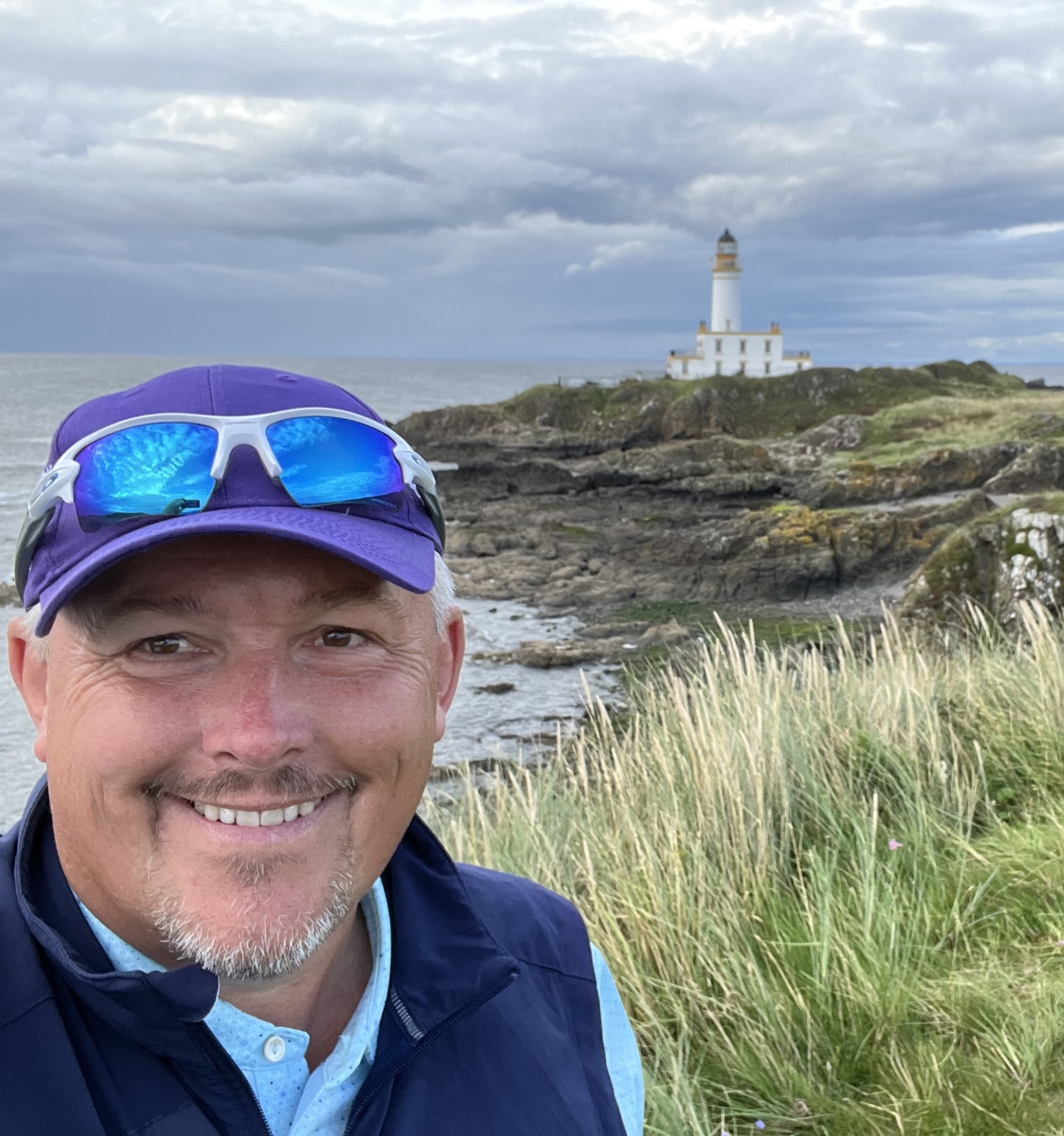 Mark at Turnberry lighthouse, Scotland